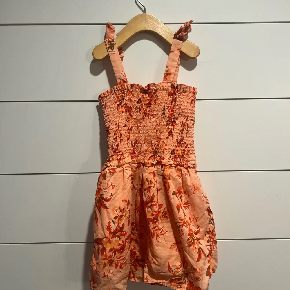 Janie and Jack size 10 Floral Romper w/pockets